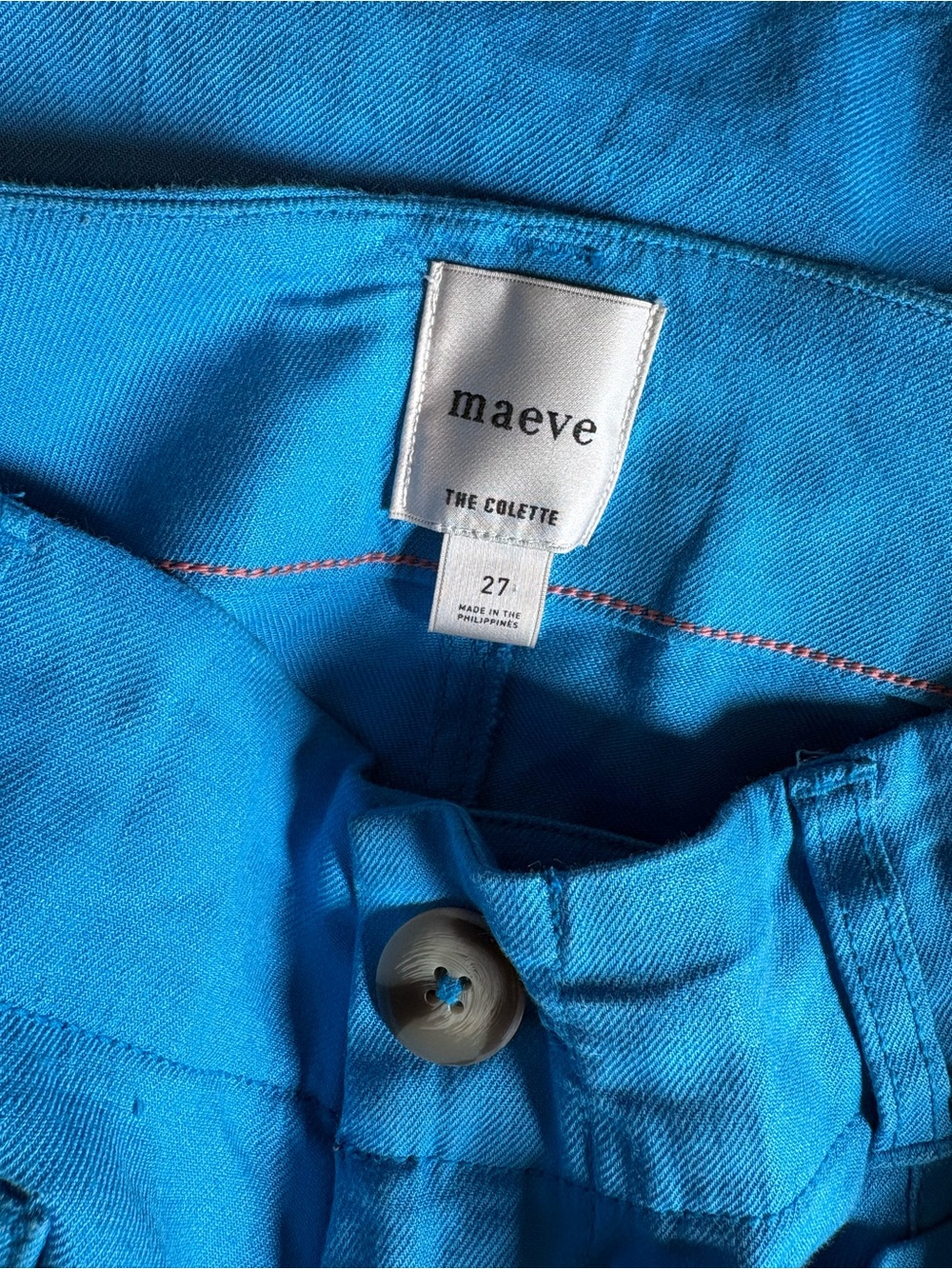 Maeve Wide-Leg Pants in Bright Blue - Picture 2 of 3
